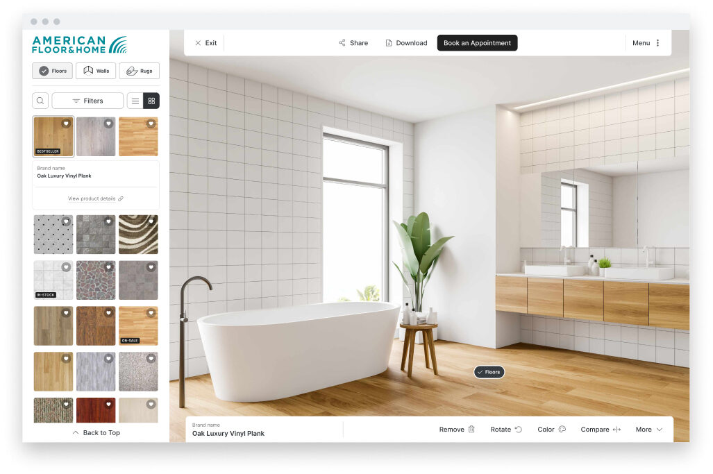 Desktop UI Main With browser bar 1 - American Floor & Home